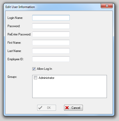图31.4  Edit User Information Dialog (编辑用户信息对话框)